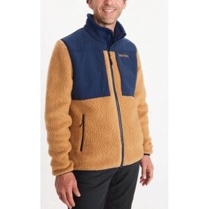 Marmot Men's Wiley Fleece Full Zip Jacket Size Large 4 Zip Pockets Nice